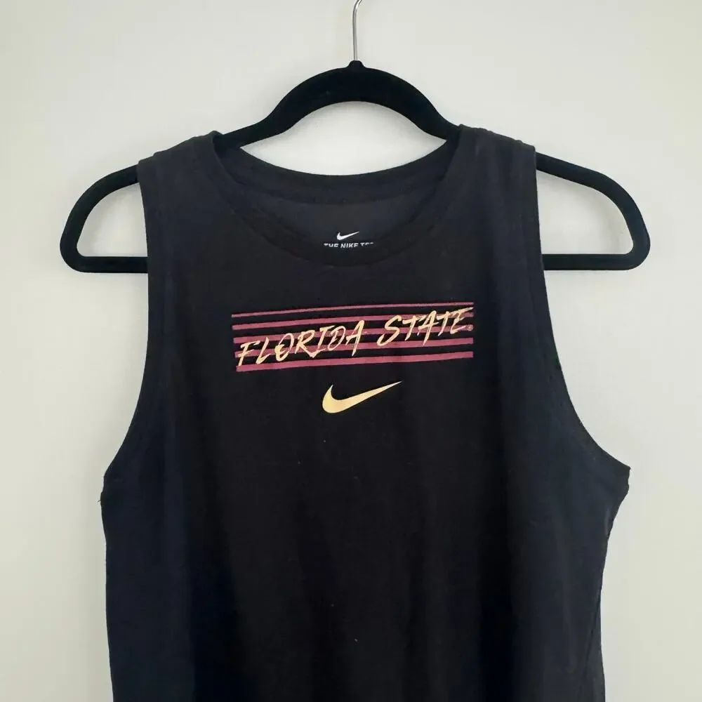 Nike FSU Florida State Seminoles Dri-Fit Tank Top in Black